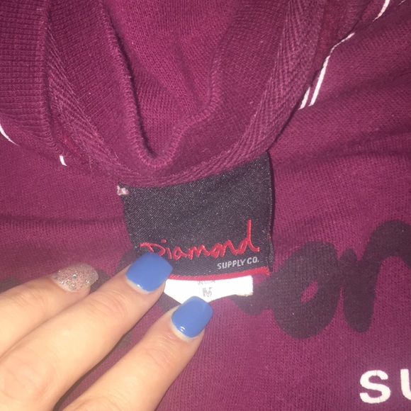 Maroon MEDIUM Diamond Supply Company Crewneck - Picture 2 of 4